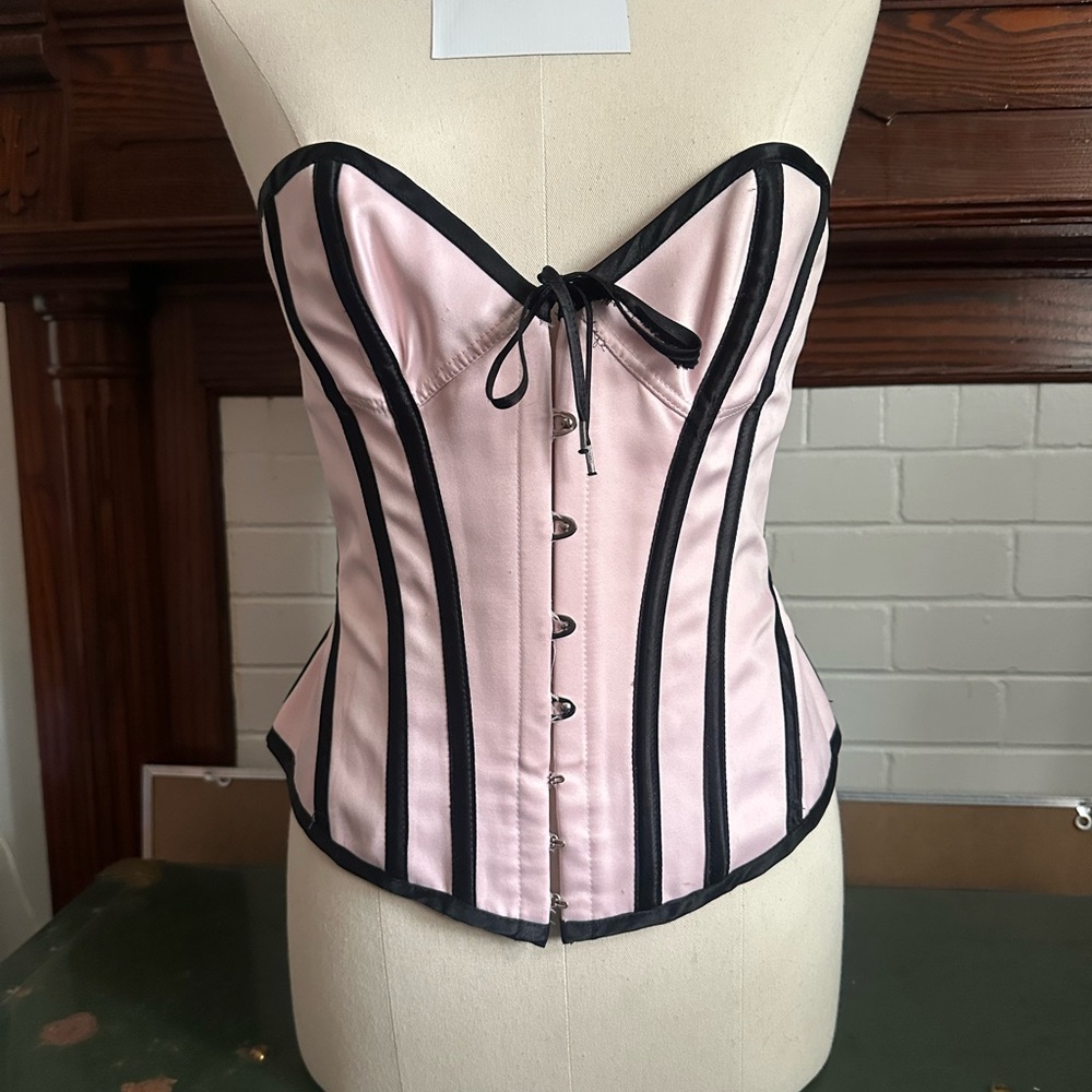 Agent Provocateur Pink and Black Corset